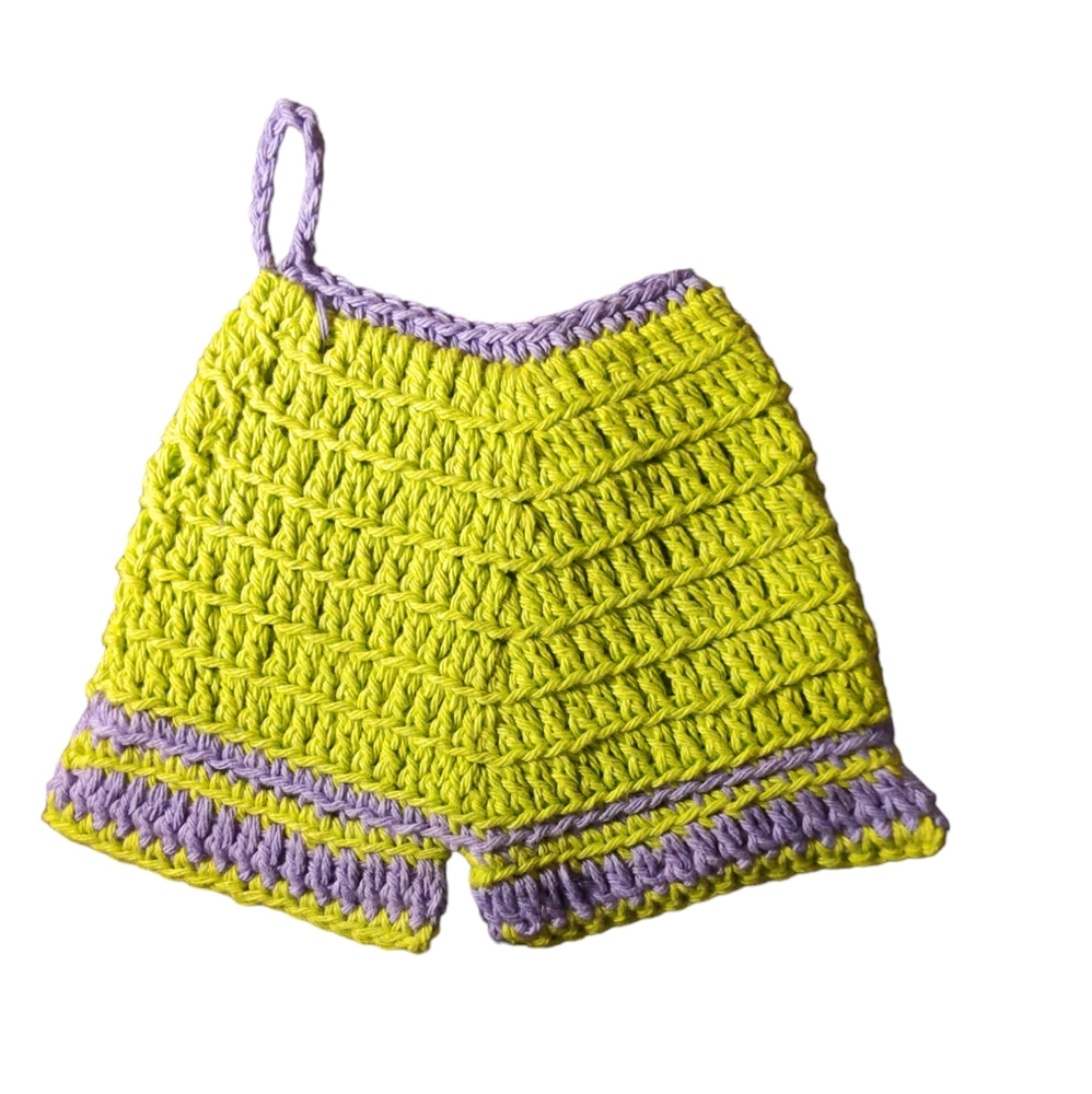 Potholder Shorts Crochet Handmade